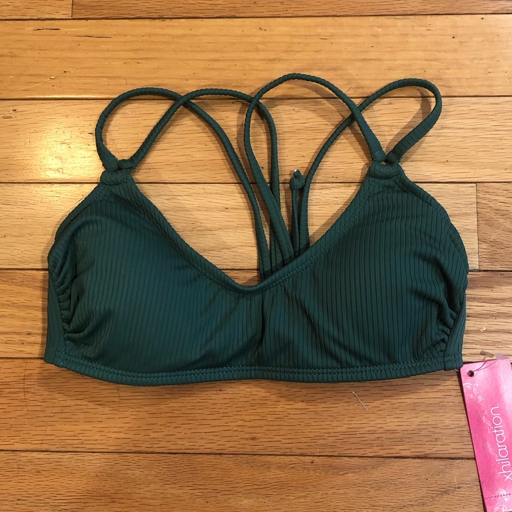 Xhilaration Ribbed Bathing Suit Top